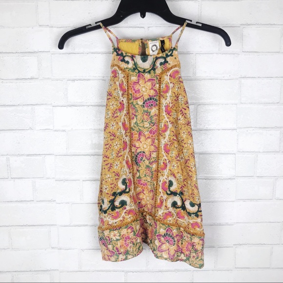 Anthropologie Tops - Akemi + Kin Anthropologie Mustard Boho Tank